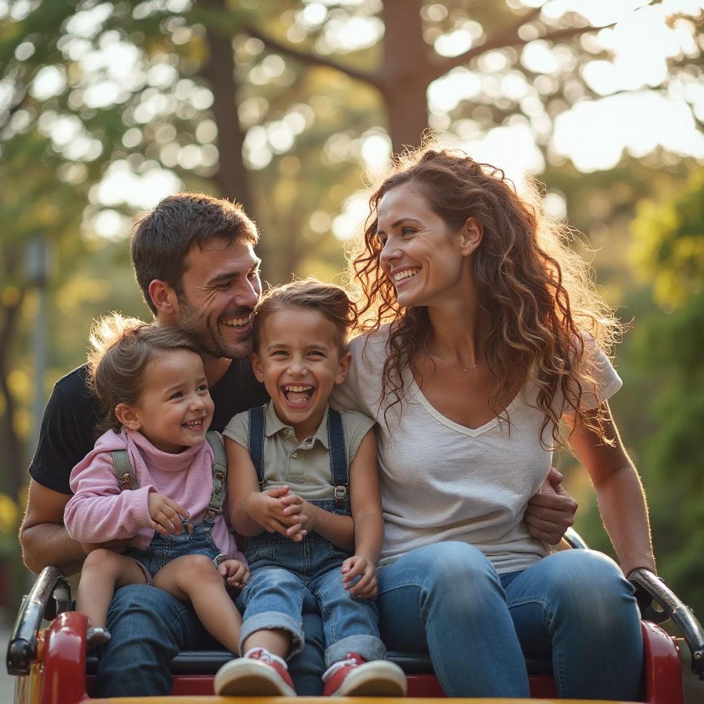 Family Enjoying Ride